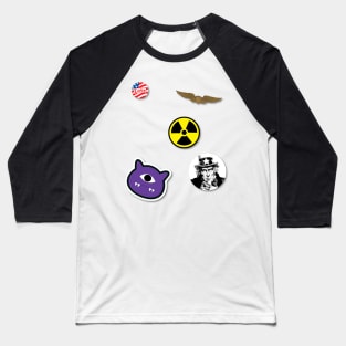 The Last of Us Ellies Backpack part one / Pedro Pascal and Bella Ramsey stickers design Baseball T-Shirt